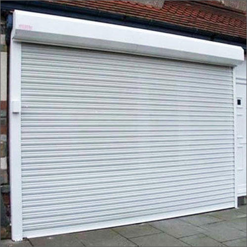 MS Exterior Rolling Shutter - Mild Steel, 3-7mm Thickness, Rectangular Shape, Powder Coated, Vertical Opening Pattern | Galvanized Material
