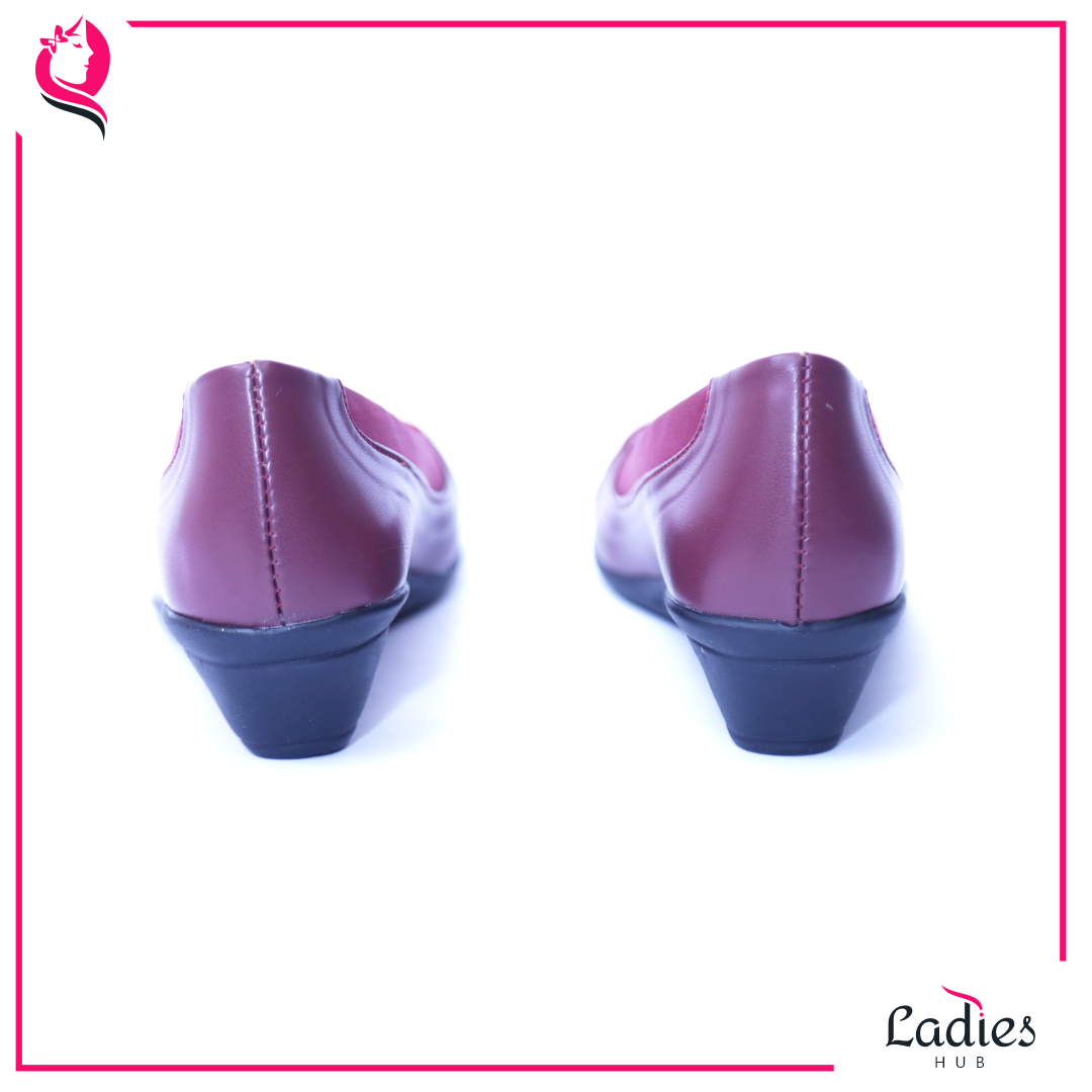 Maroon Ladies Hub Fashionable Ladies Ballerina (Belly) Shoes