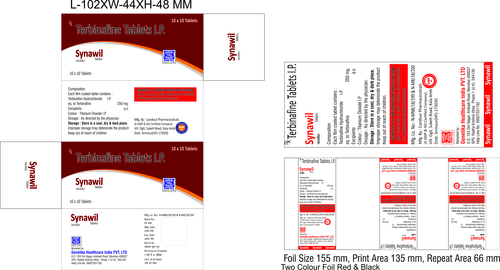 Terbinafine Tablet - Antifungal Treatment for Fungal Infections of Toenails, Fingernails, Skin, Scalp, and Mouth | Available in Easy-to-Take Tablet Form, Works Effectively Against Fungi