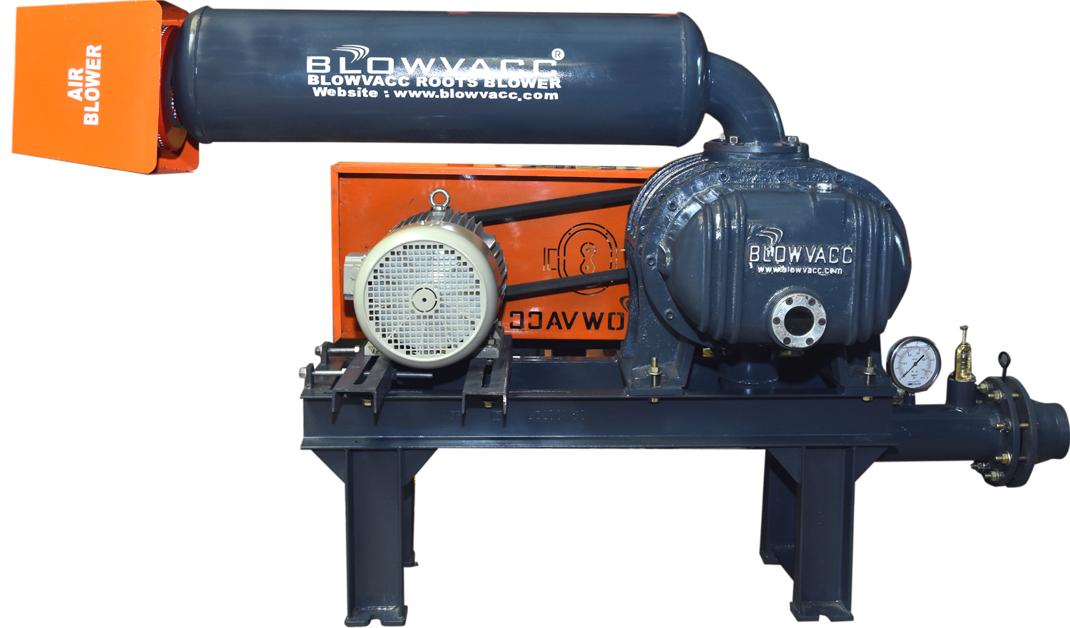 Positive Displacement Blower - Electric Roots Technology, 1400 Rpm | Medium Pressure, Blue, 220-420 Volt, 1-year Warranty, 40-100 Kg