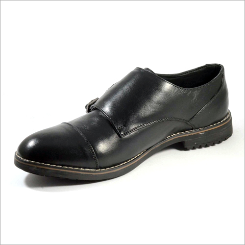 Mens Monk Strap Black Shoes