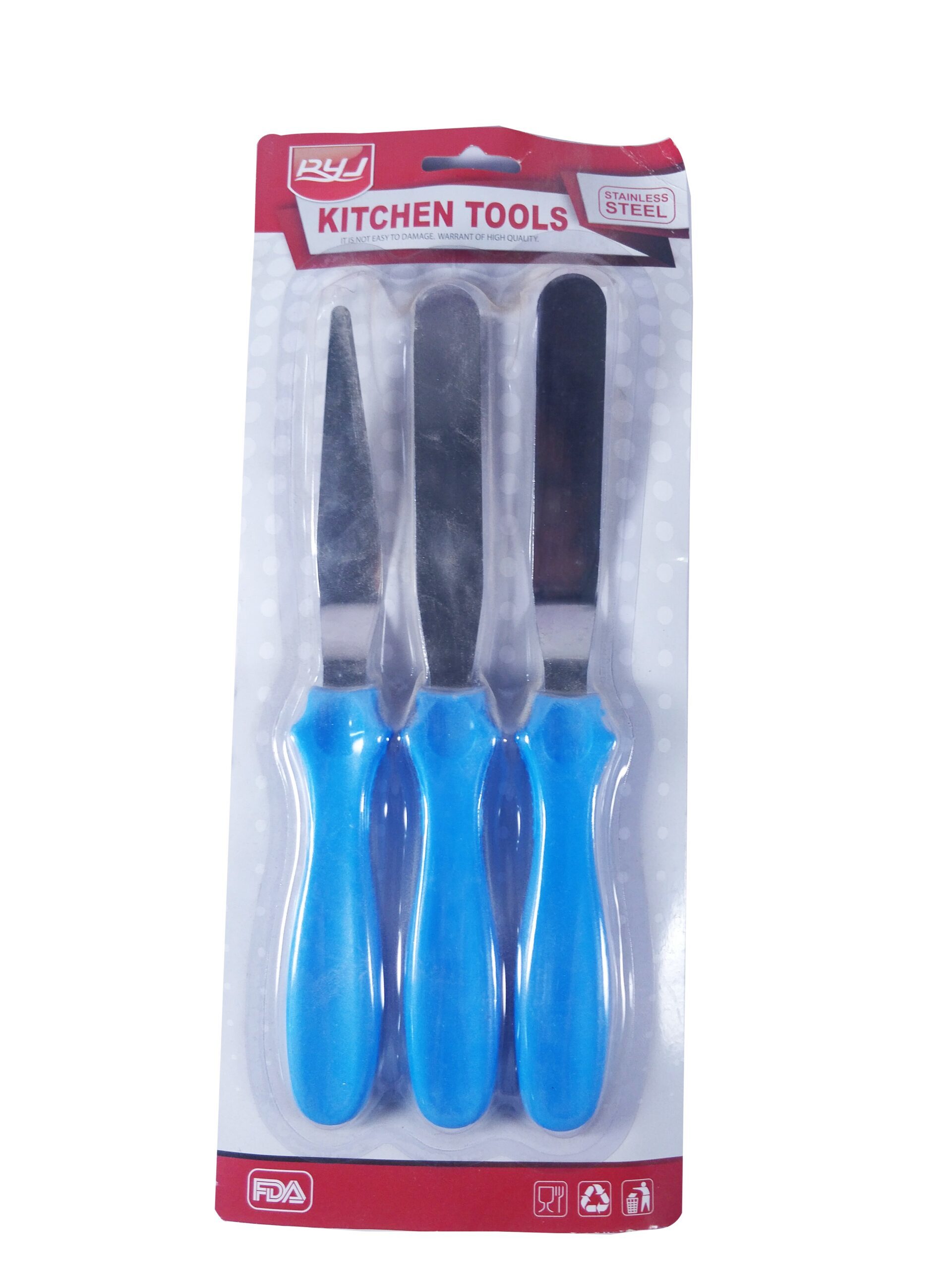 Pallate Knife (3 Pcs Set) - Steel Material | Durable Metal Construction, Versatile For Culinary Arts And Artisanal Crafting