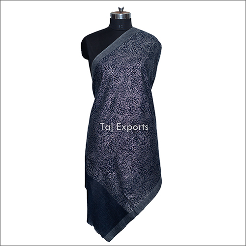 Blue Foil Print Designer Shawls