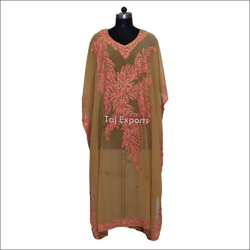 Pink Heavy Embroidery Kaftans