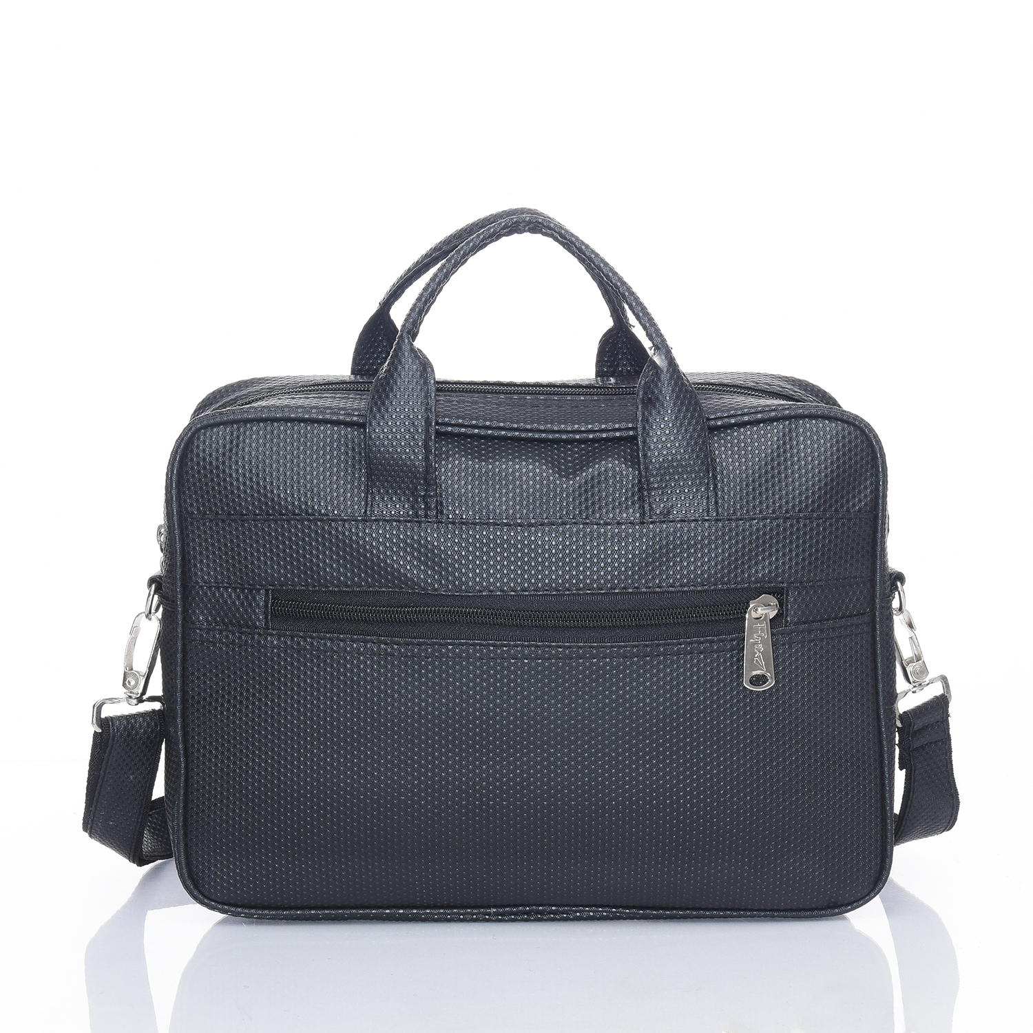 Dot Printed Laptop Bag - Leather Material, Black Color | Customized Design, Reliable And Stylish For On-the-go Laptops