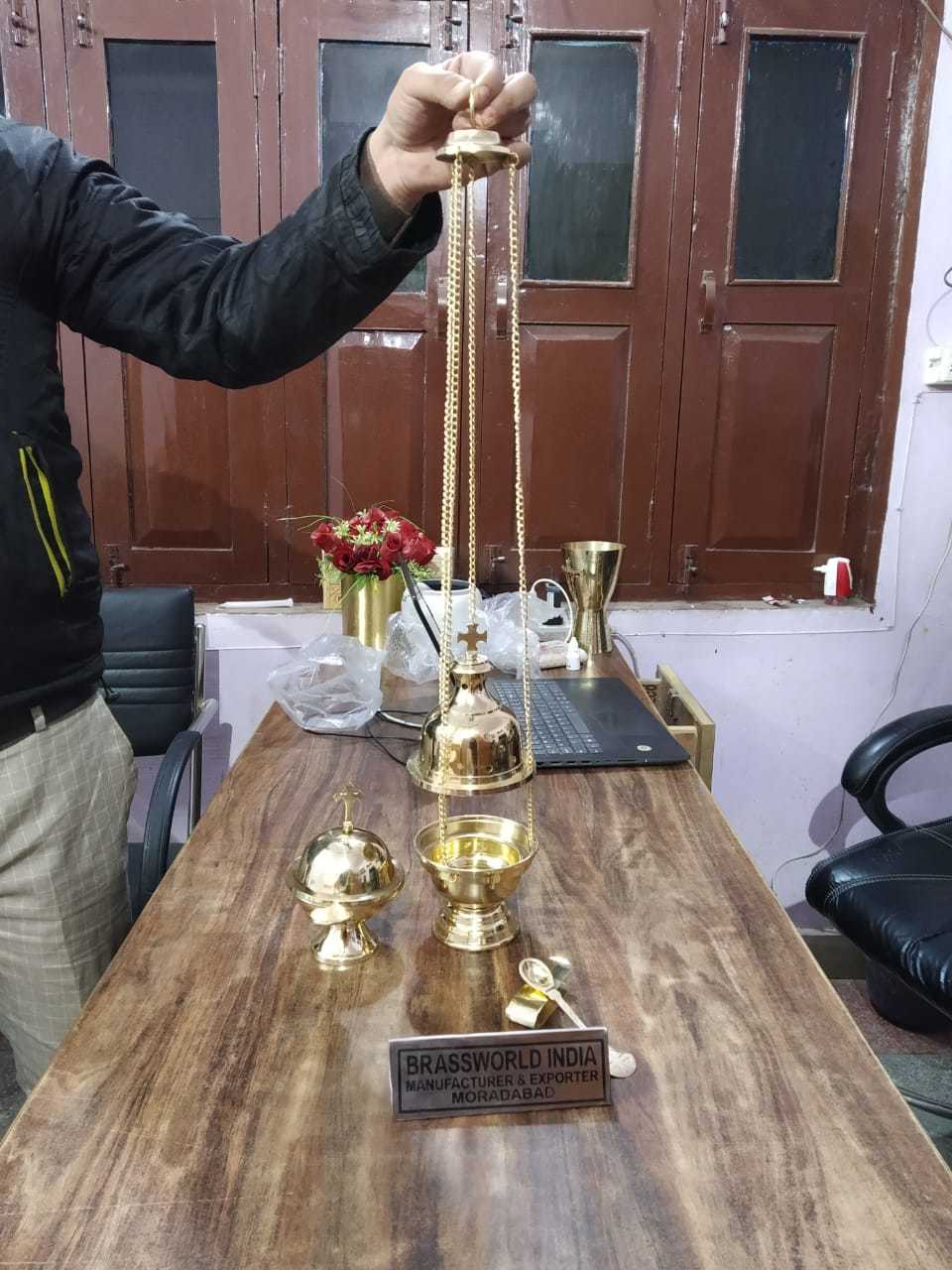 Brass Big Alter Cross Church Supplies