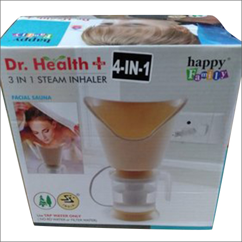Dr Health Plus Steam Inhaler - Plastic, 400ml Capacity | 4 in 1 Steam Inhaler for Nose and Throat Relief, Strained Muscle Soothing
