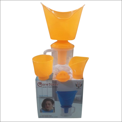 Yellow Facial Sauna Vaporizer And Nose Steamer 3 In 1 Steam Inhaler
