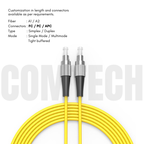 Optical Patch Cords Fc Pc | Apc - Made In India Armored Material: Na