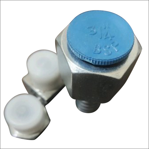 Threaded Male Cap - Color: Blue
