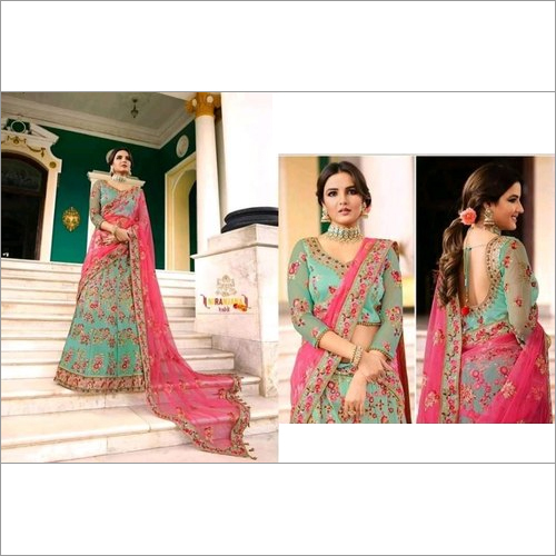 Ladies Aqua Lehengas - Color: Multicolor