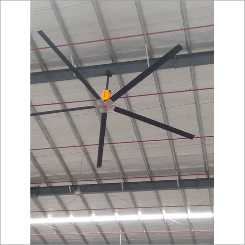 12 Feet HVLS Fan - Metal Design, 220 Volt | Ceiling Installation, Low Power Consumption, Rapid Cooling