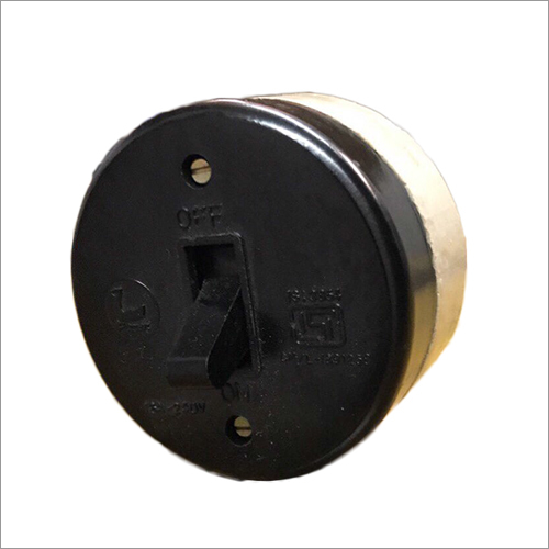 16A Round Porcelain Base Tumbler Switch