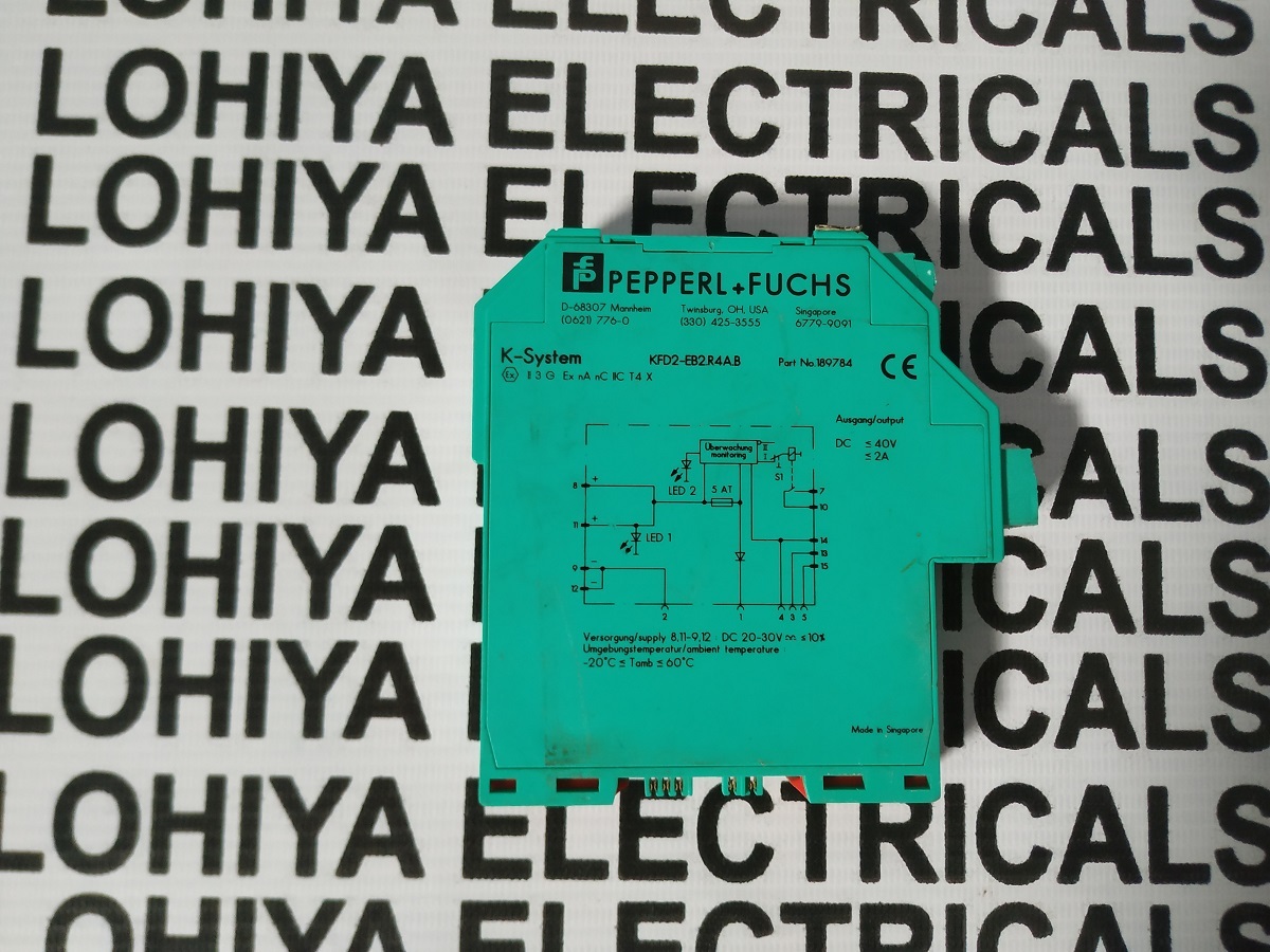 Pepperl + Fuchs Redundant Power Feed Module Kfd2-eb2.r4a.b
