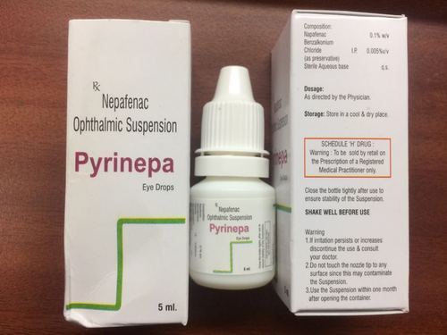 Nepafenac 0.01% W/v Drop Age Group: Adult
