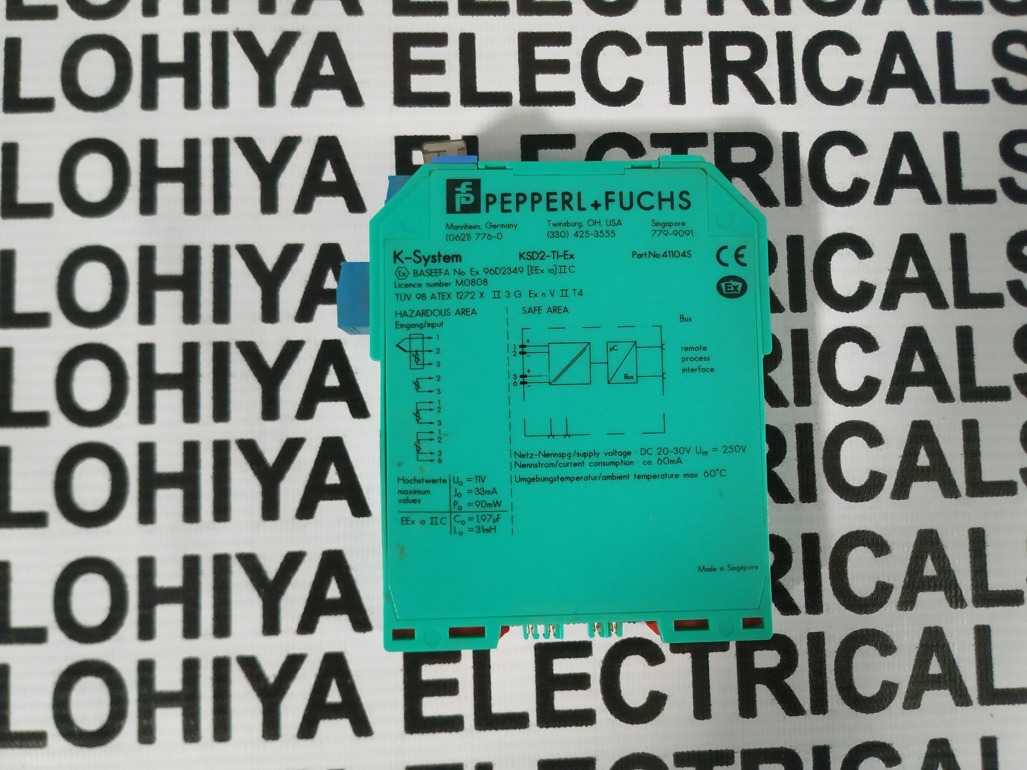 Pepperl + Fuchs Power Module Ksd2-ti-ex