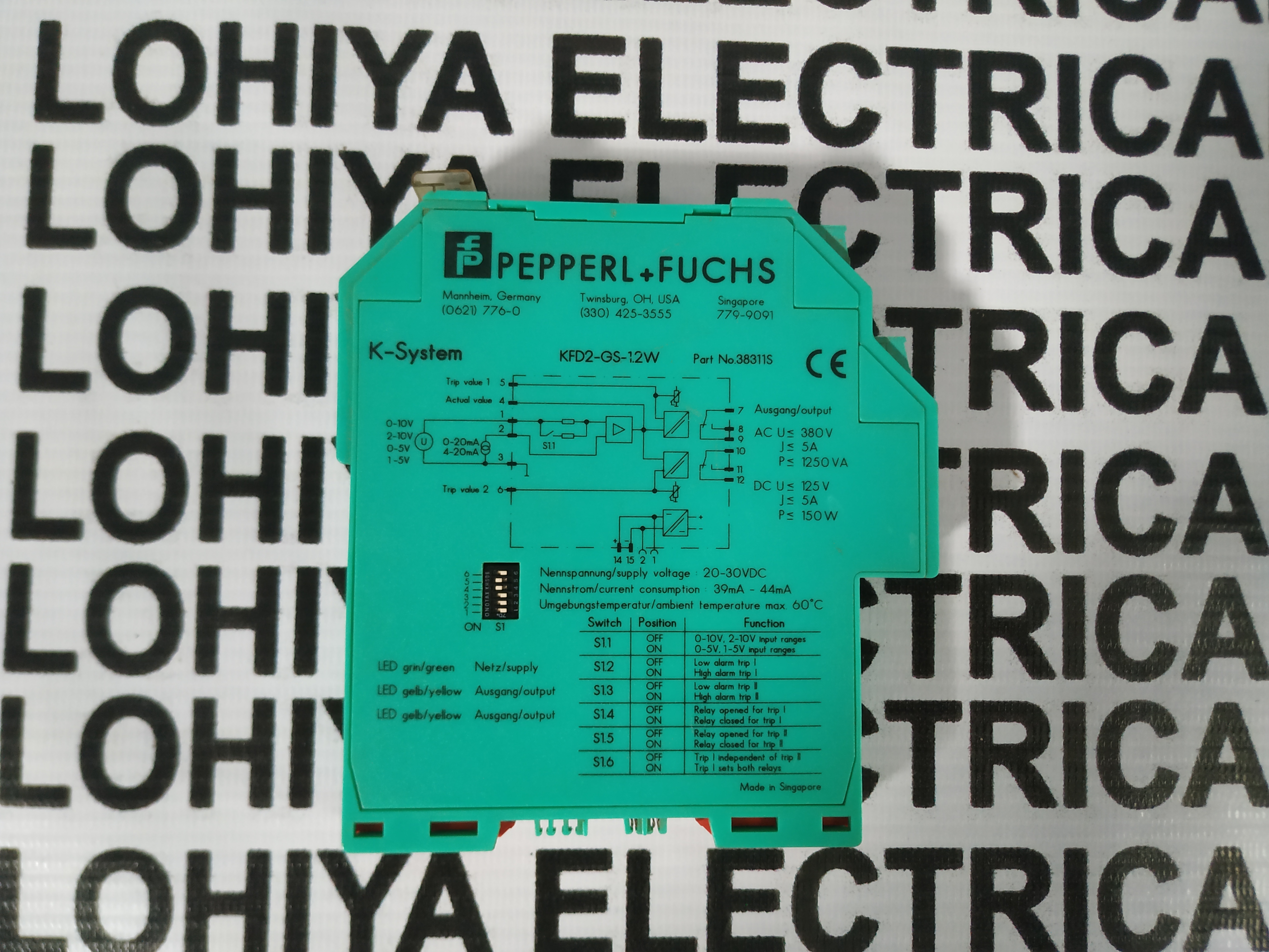 Pepperl + Fuchs Power Module Kfd2-gs-1.2w