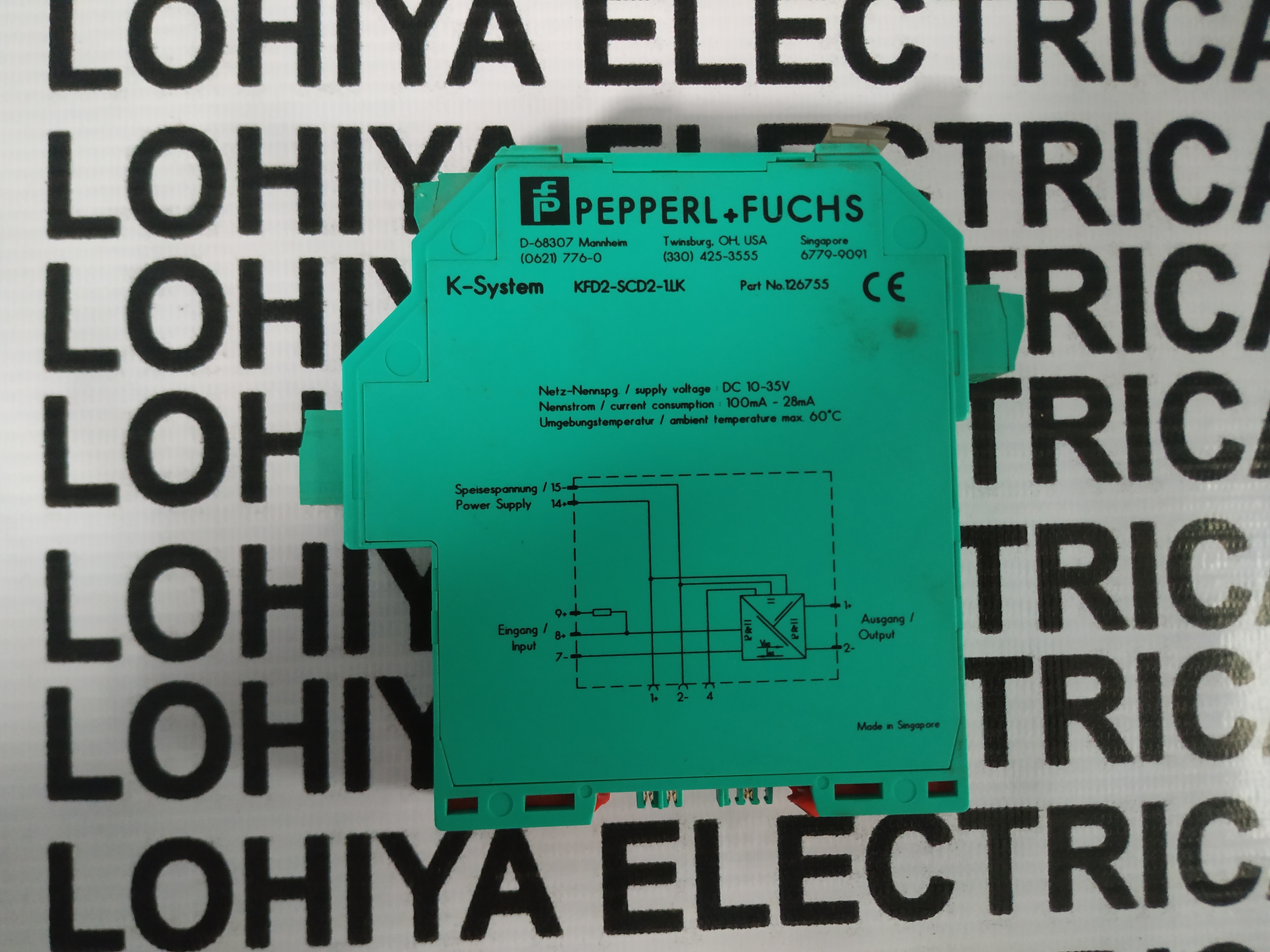 Pepperl + Fuchs Power Module Kfd2-scd2-1.lk