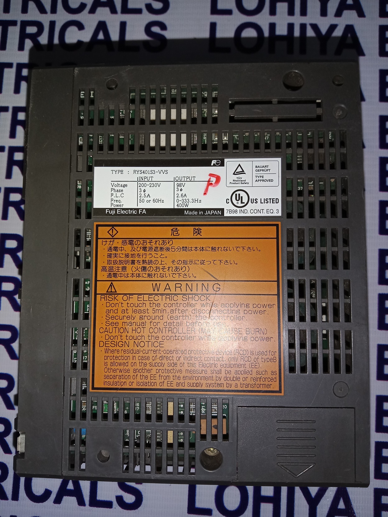 Fuji Electric Servo Drive Rys401s3-vvs