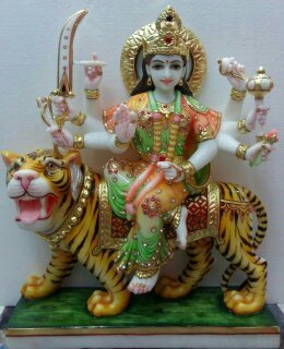 Marble Durga Maa Statue