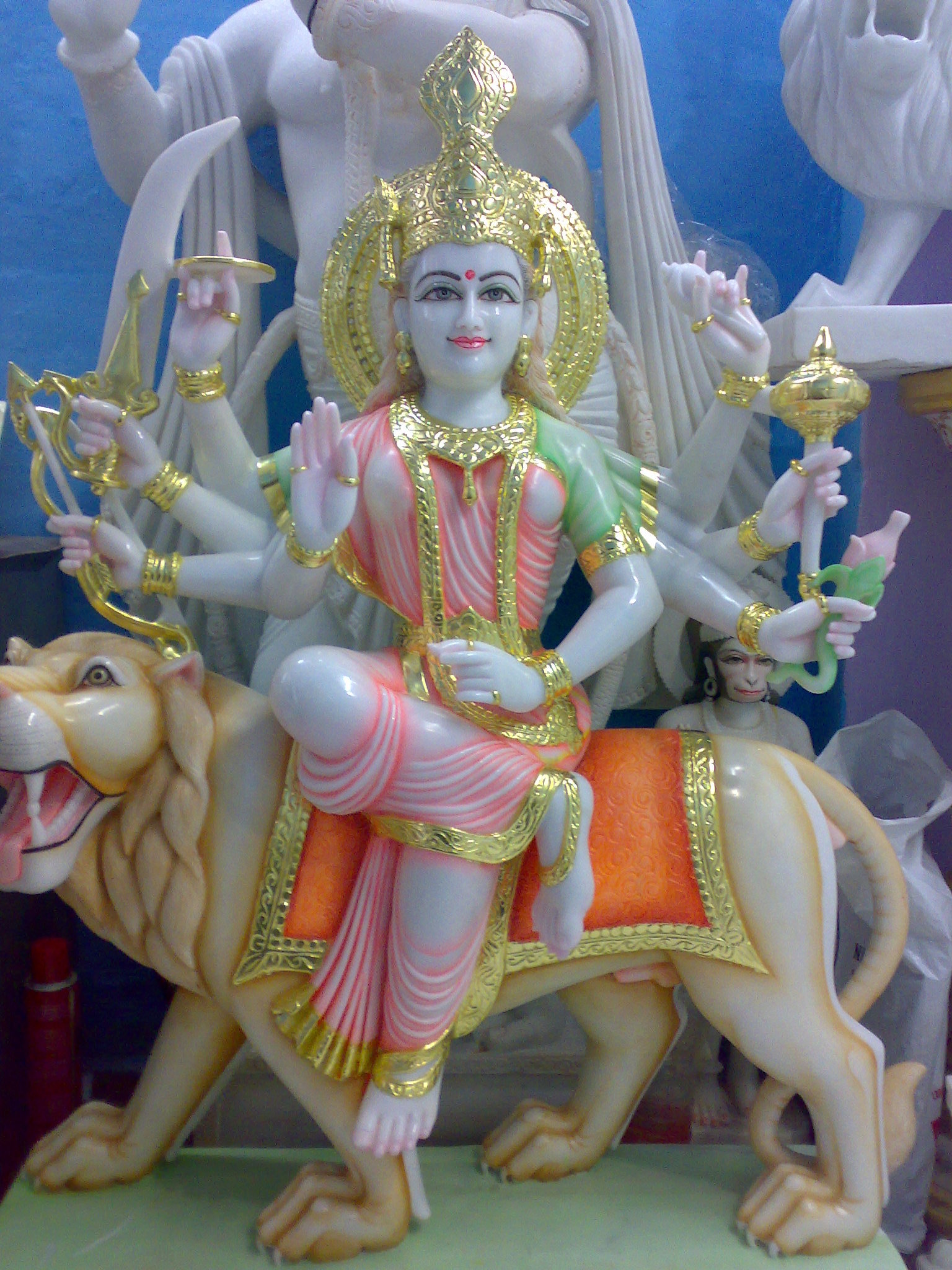 Marble Durga Maa Statue