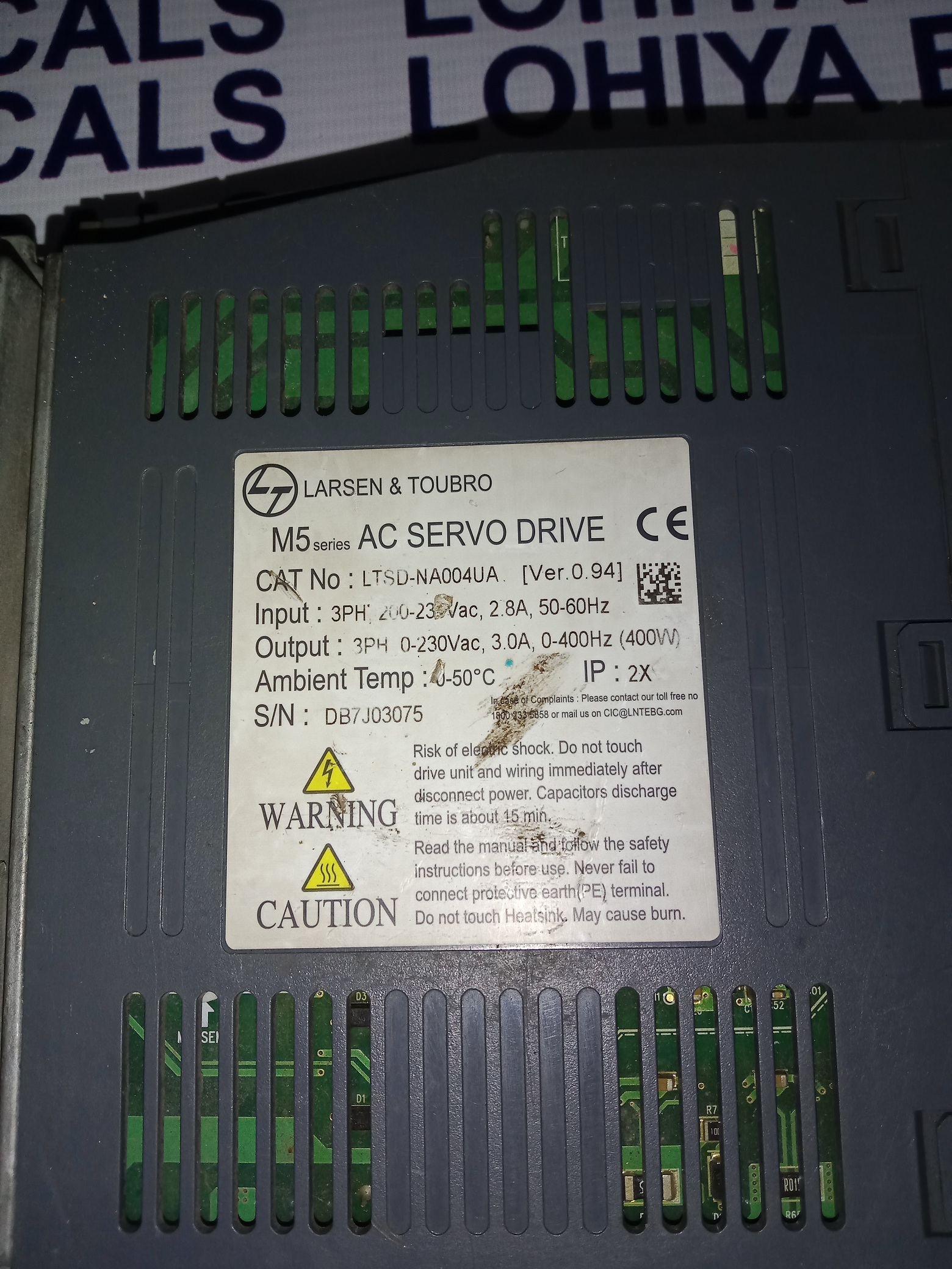 Larsen&toubro Ac Servo Drive Ltsd-na004ua