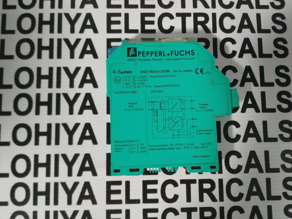 Pepperl + Fuchs Amplifier Module Kfd2-vr-ex1.500m