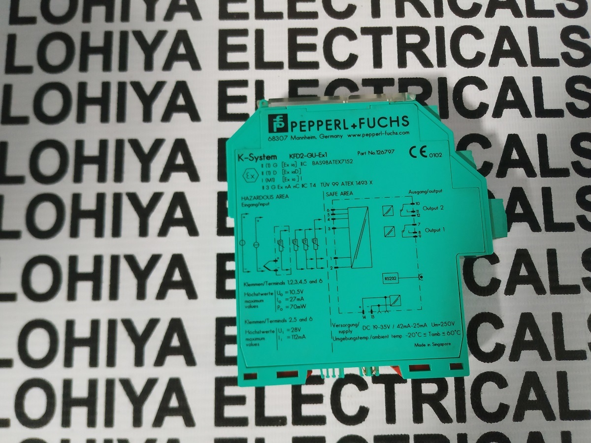 Pepperl + Fuchs Amplifier Module Kfd2-gu-ex1