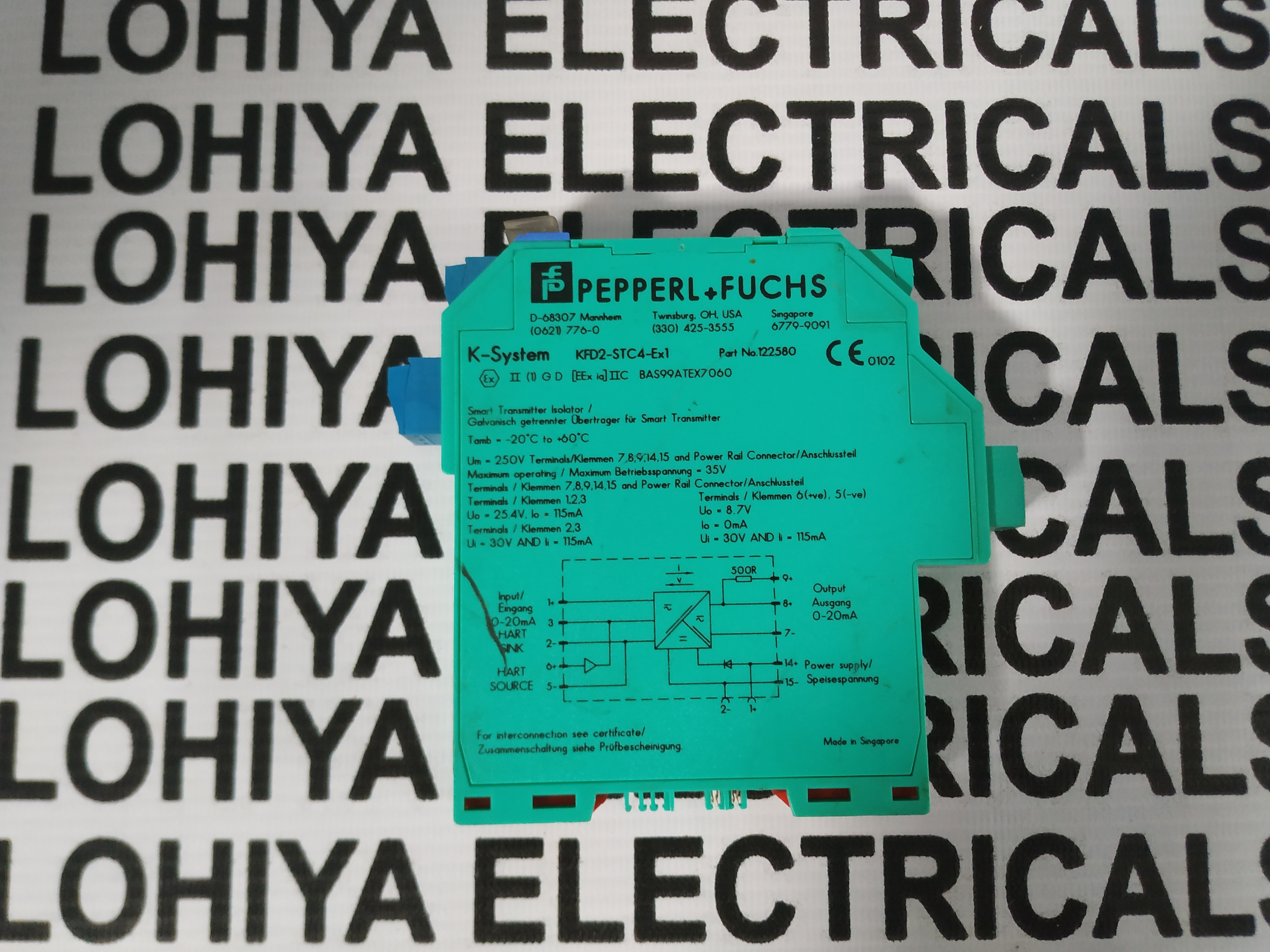 Pepperl + Fuchs Amplifier Module Kfd2-stc4-ex1