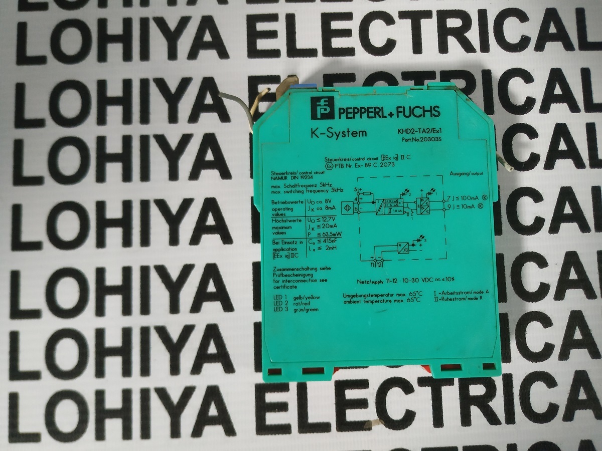 Pepperl + Fuchs Analog Input Module Khd2-ta2/ex1