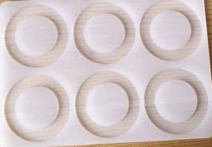 सिलिकॉन गार्निशिंग शीट नंबर 1 कैविटी: 6