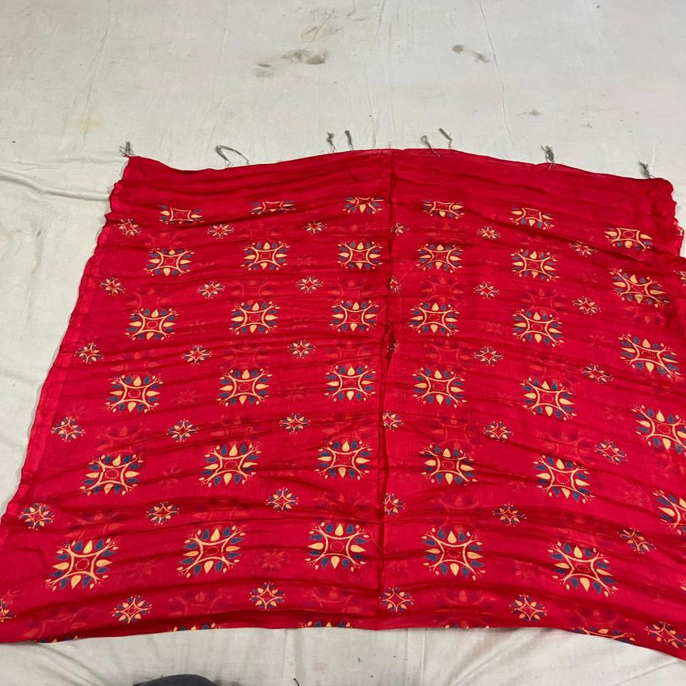 Indian Plain Discharge 42 Rayon Fabrics Dupatta