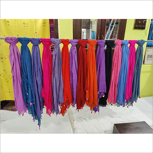 Rayon 42 Inch Plain Dye Dupatta