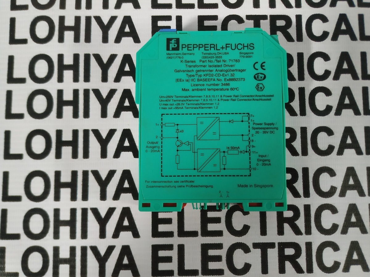 Pepperl + Fuchs Amplifier Module Kfd2-cd-ex1.32