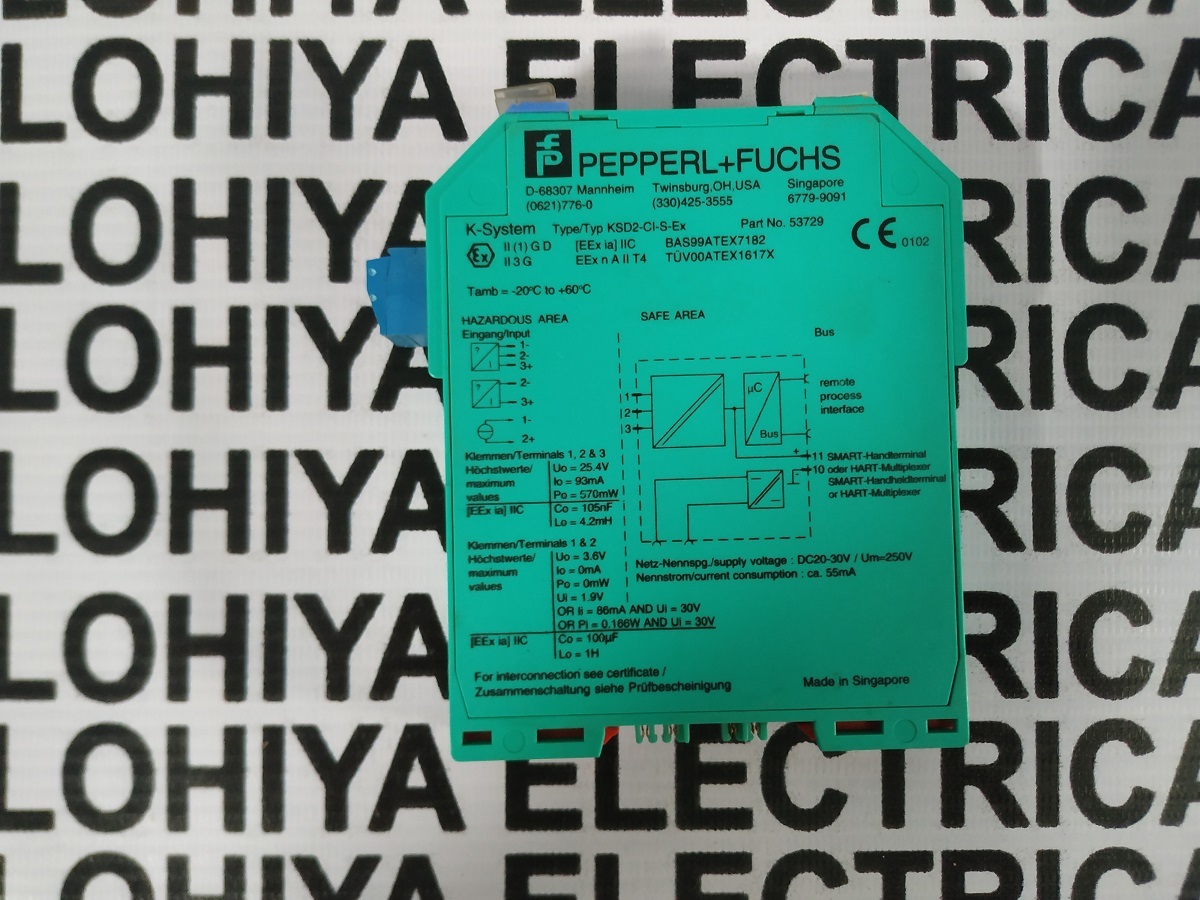 Pepperl + Fuchs Power Module Ksd2-ci-s-ex
