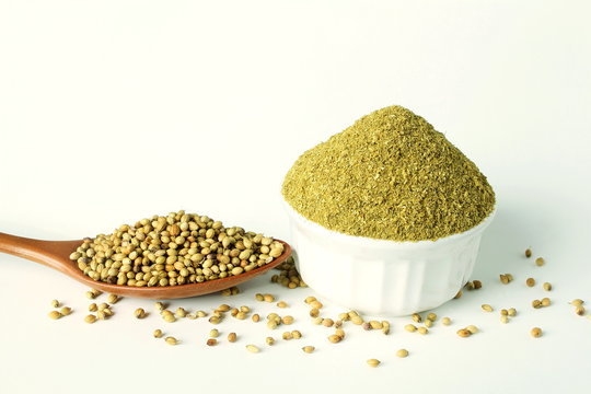Coriander Powder - 5000g, Grade A Natural Green Dried Powder With Blended Quality And 3-year Shelf Life
