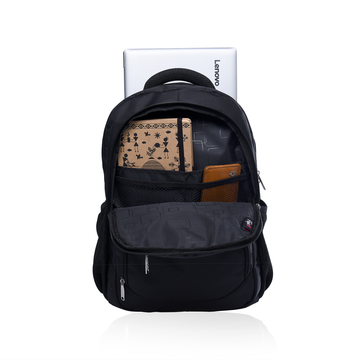 Nylon Backpack School Bag - 18x14x6 Inch, 25 Liter Capacity, Stylish Design In Red, Blue, Black | Customized Options Available, Zip And Closure Feature