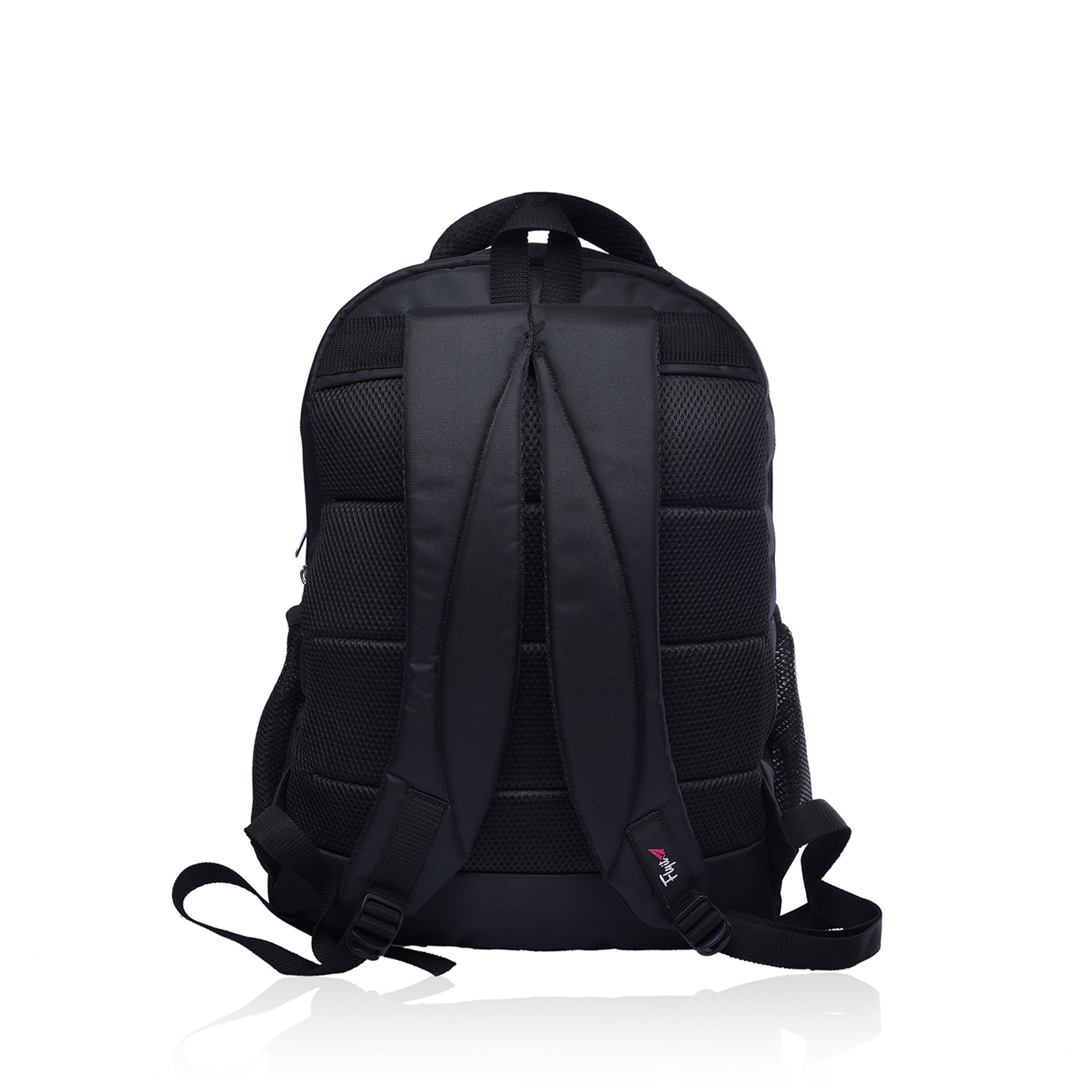 Nylon Backpack School Bag - 18x14x6 Inch, 25 Liter Capacity, Stylish Design In Red, Blue, Black | Customized Options Available, Zip And Closure Feature