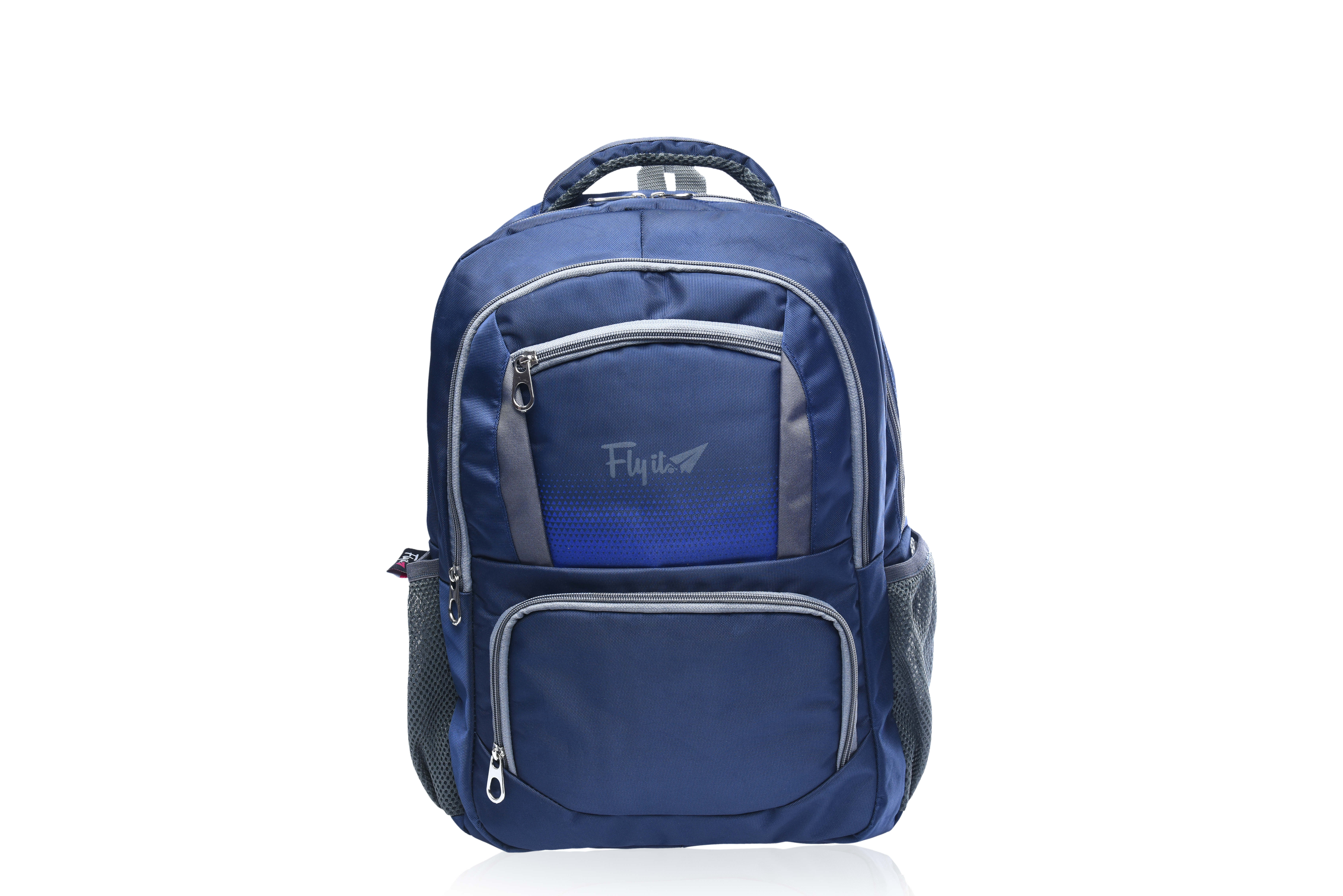 Nylon Backpack School Bag - 18x14x6 Inch, 25 Liter Capacity, Stylish Design In Red, Blue, Black | Customized Options Available, Zip And Closure Feature