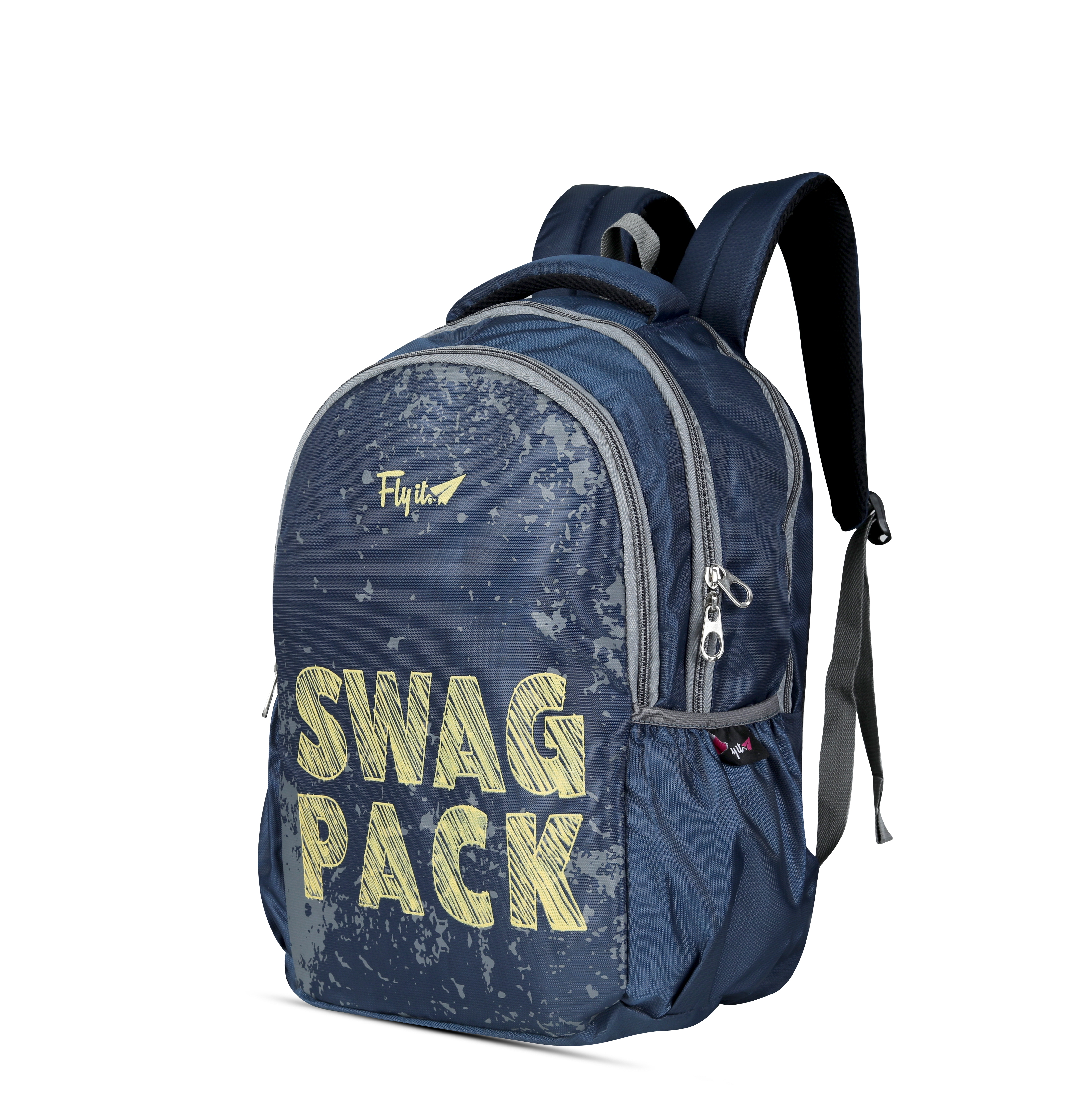 Flyit Blue Backpack Design: Pattern