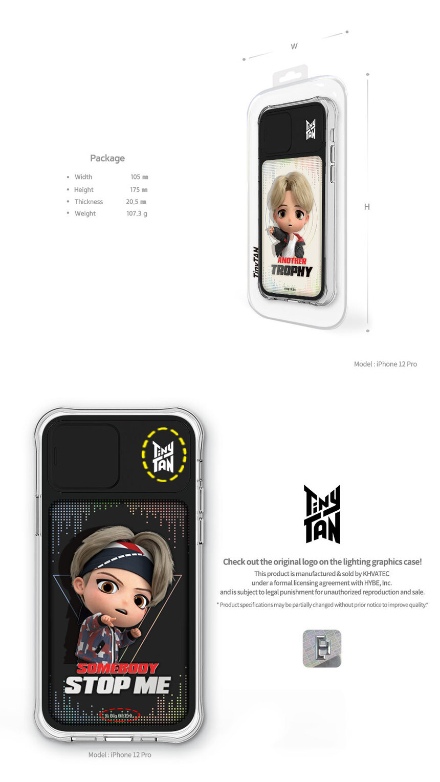 Tinytan Mic Drop 3d Light Up Case