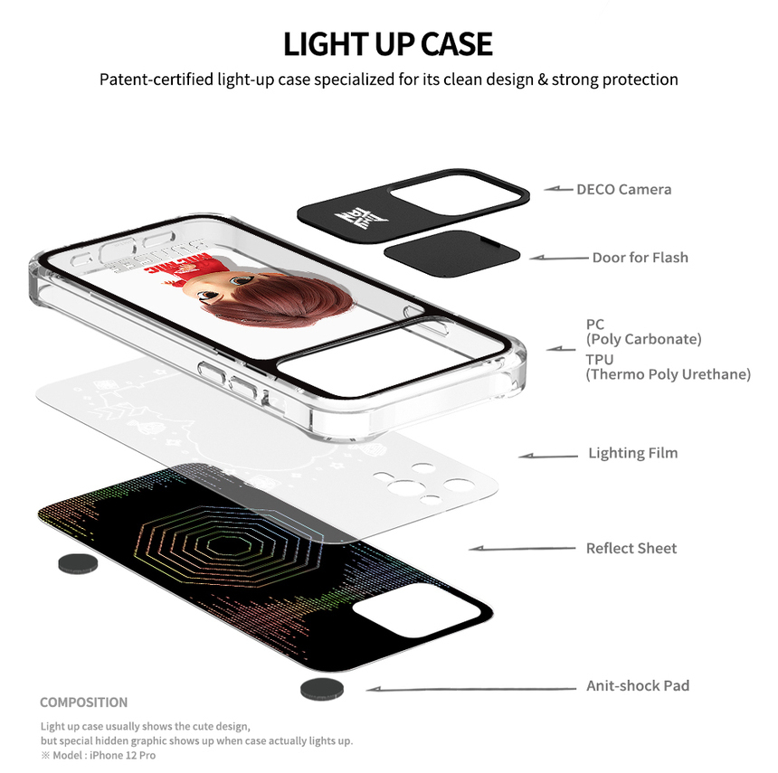 Tinytan Mic Drop 3d Light Up Case