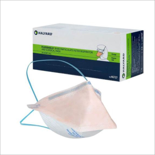 Halyard Fluid Shield Surgical N95 Particulator Filter Respirators And Surgical Face Mask