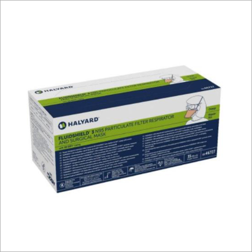 Halyard Fluid Shield Surgical N95 Particulator Filter Respirators And Surgical Face Mask