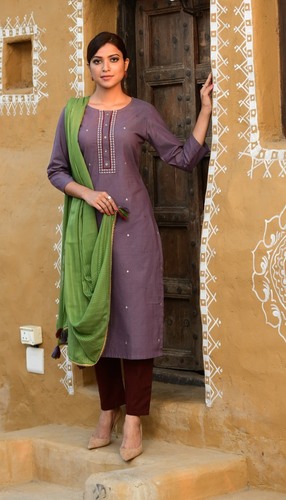 Purple Ladies Fancy Salwar Suit