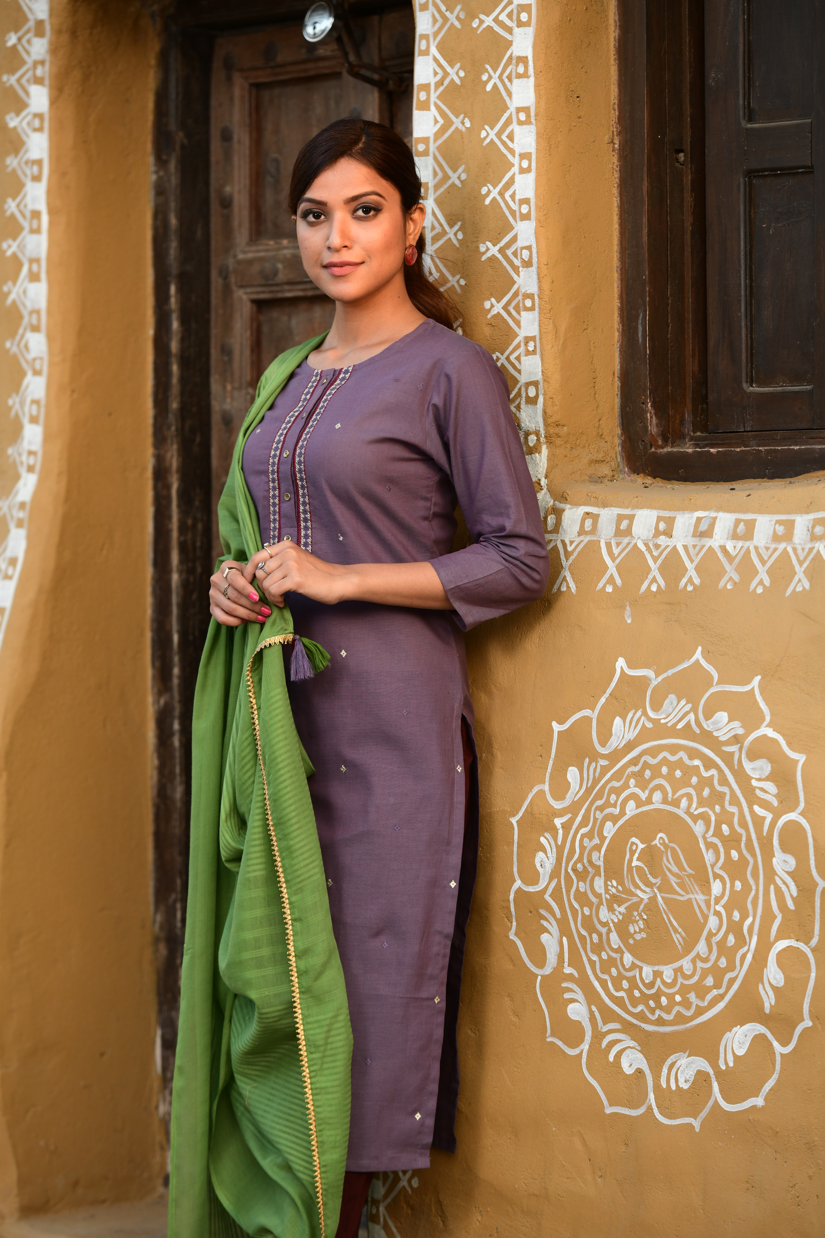 Purple Ladies Fancy Salwar Suit