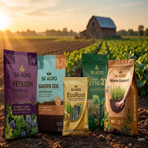 Agricultrue Packaging Pouches - Color: White With Printed Branding