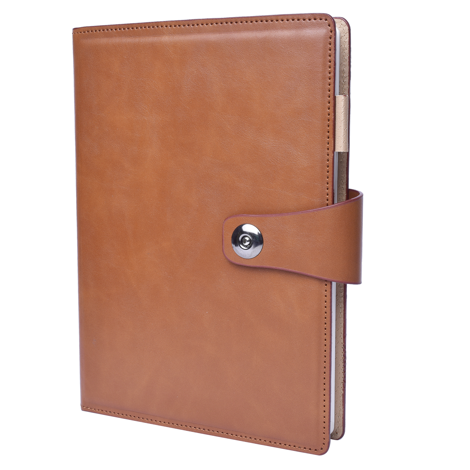 File Folder A5 Pu Color Changer Round Button Magnet - 200 Pages