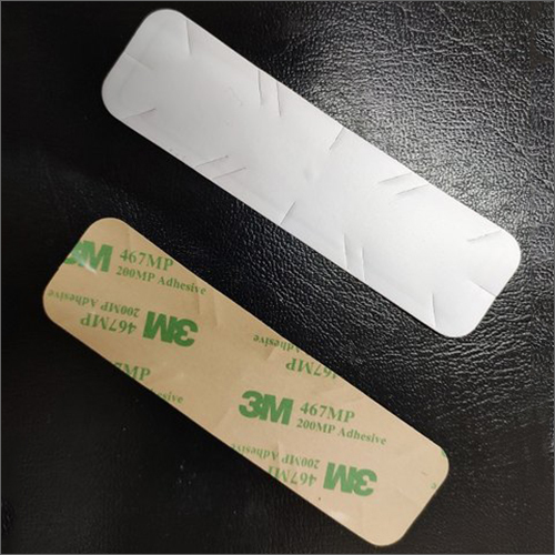 Polyester Windshield Tags Uhf - Polyester Material, Rectangle Shape, White Color | Customised Logo Optional For Parking, Society, Access, Industrial Use