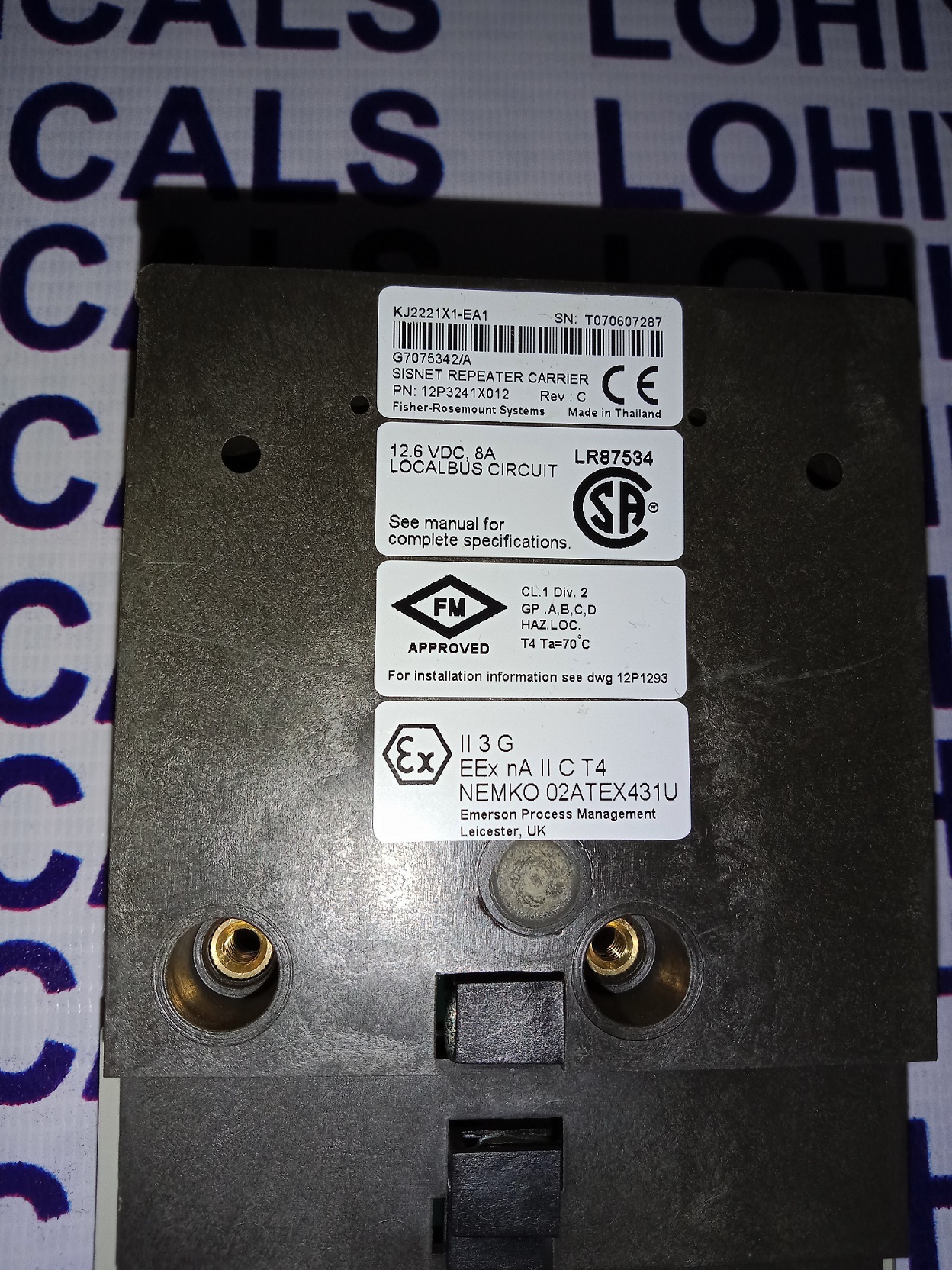 Emerson Sisnet Repeater Carrier Kj2221x1-ea1